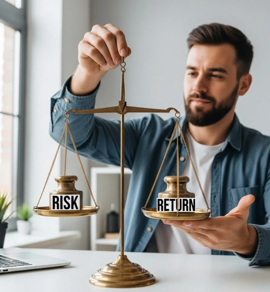 investor balancing risk and return